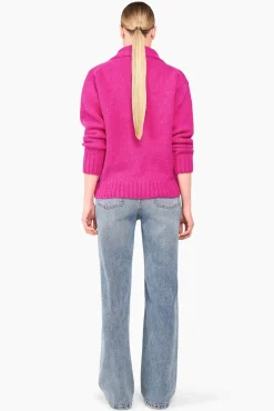 JANICE Sweaters & Truien^Trui Dames Merino Wol Abel Roze