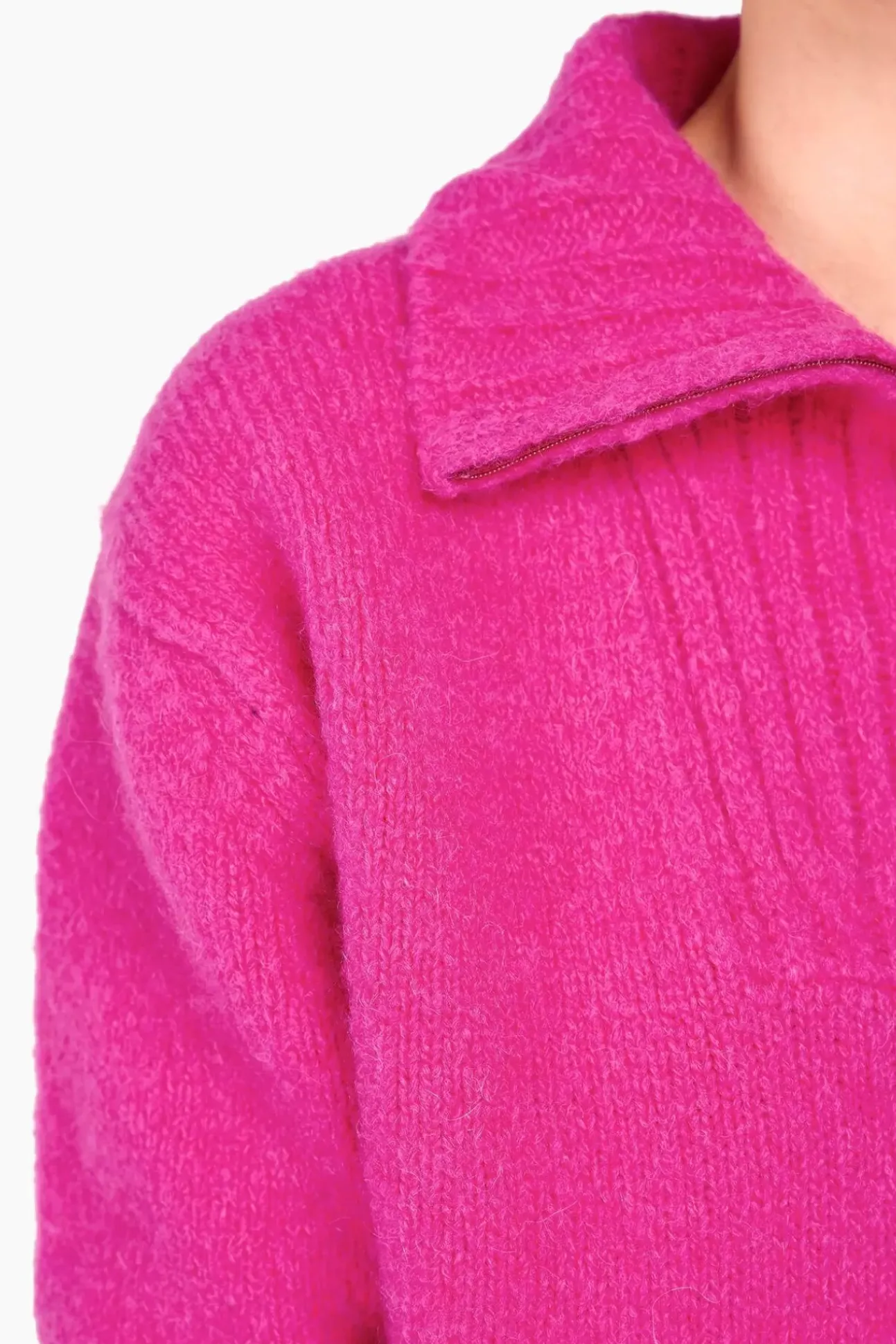 JANICE Sweaters & Truien^Trui Dames Merino Wol Abel Roze