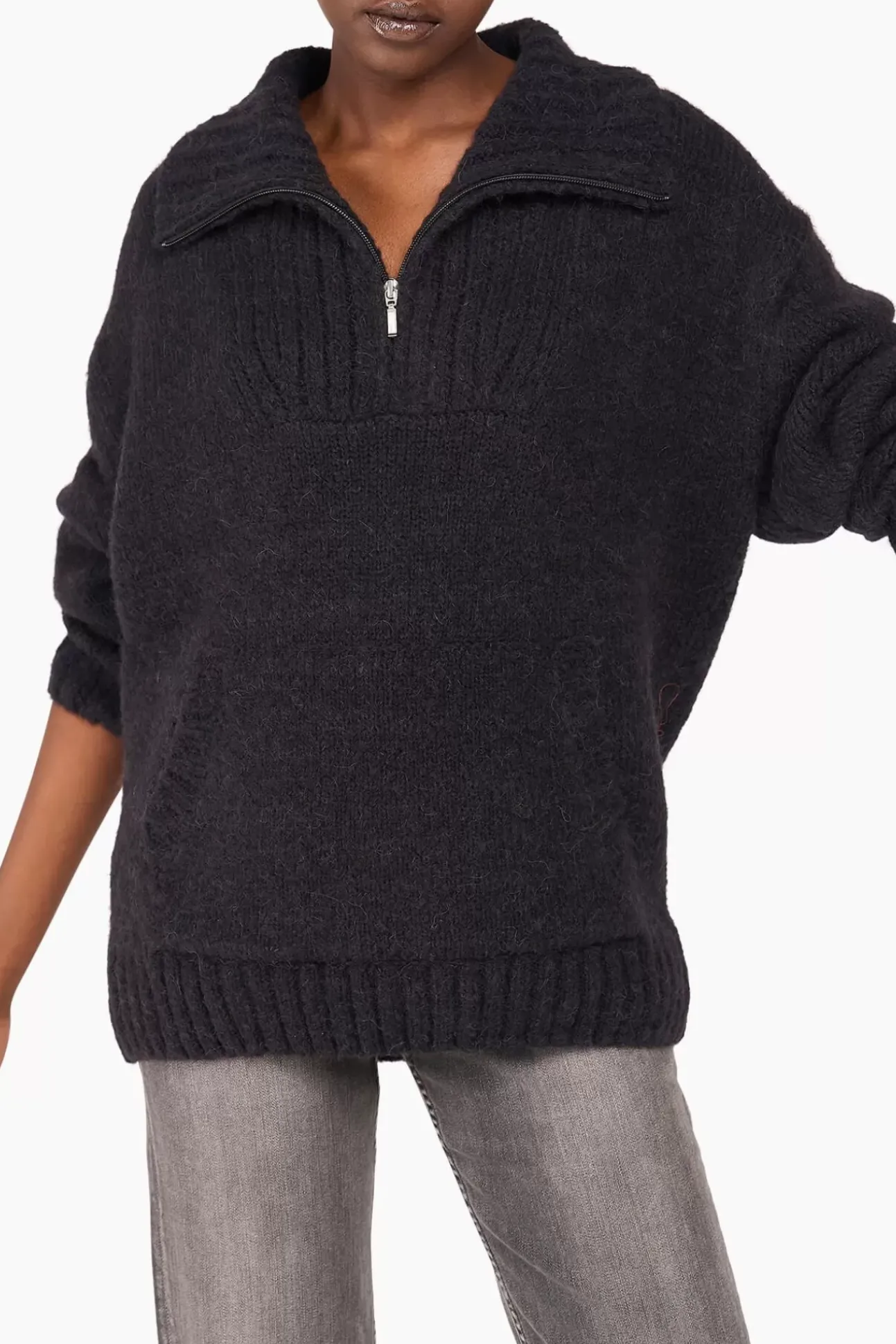 JANICE Sweaters & Truien^Trui Dames Merino Wol Abel Zwart