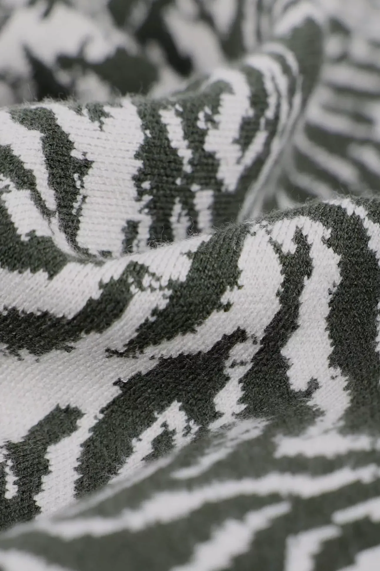 JANICE Sweaters & Truien^Trui Gebreid Pof Mouw Jay Tijger Print