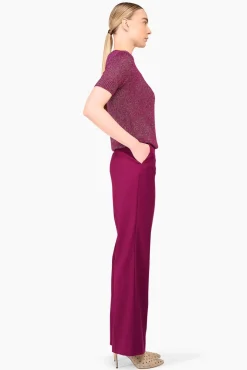 JANICE Sweaters & Truien^Truitje Dames Lurex Tyson Burgundy