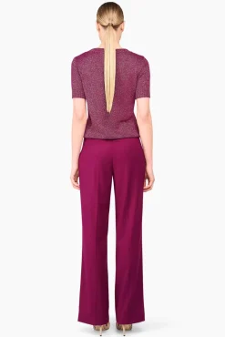 JANICE Sweaters & Truien^Truitje Dames Lurex Tyson Burgundy