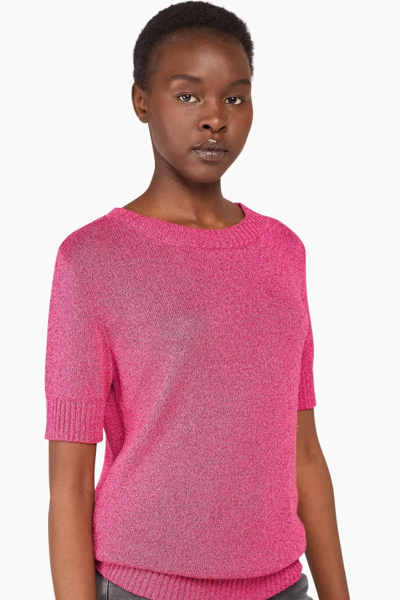 JANICE Sweaters & Truien^Truitje Dames Lurex Tyson Roze