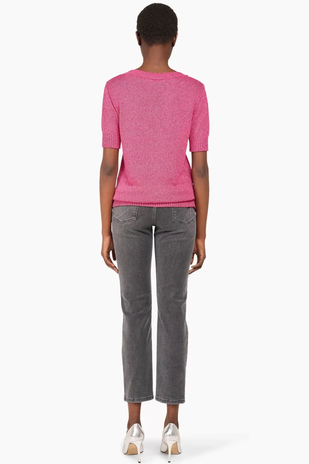 JANICE Sweaters & Truien^Truitje Dames Lurex Tyson Roze