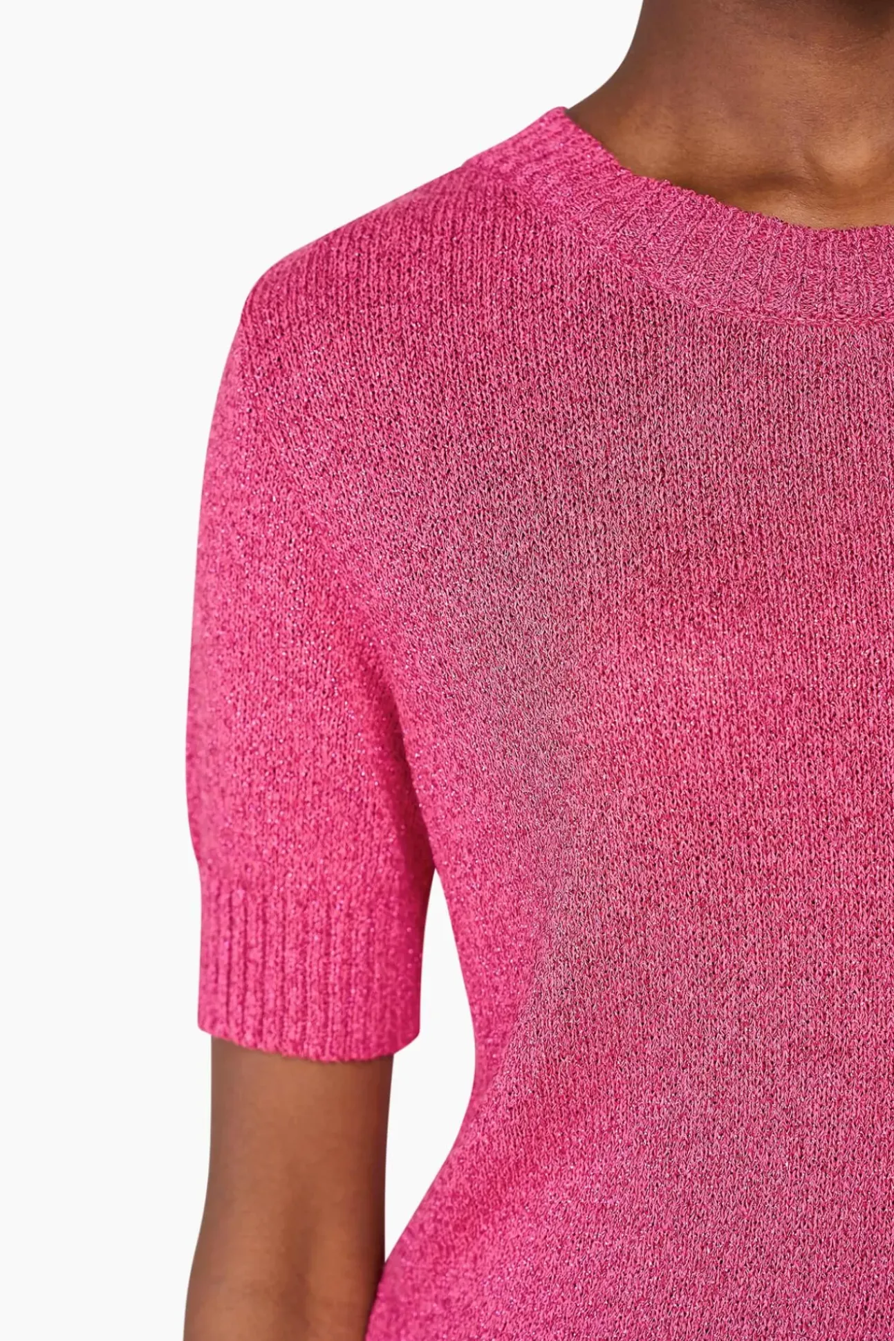 JANICE Sweaters & Truien^Truitje Dames Lurex Tyson Roze