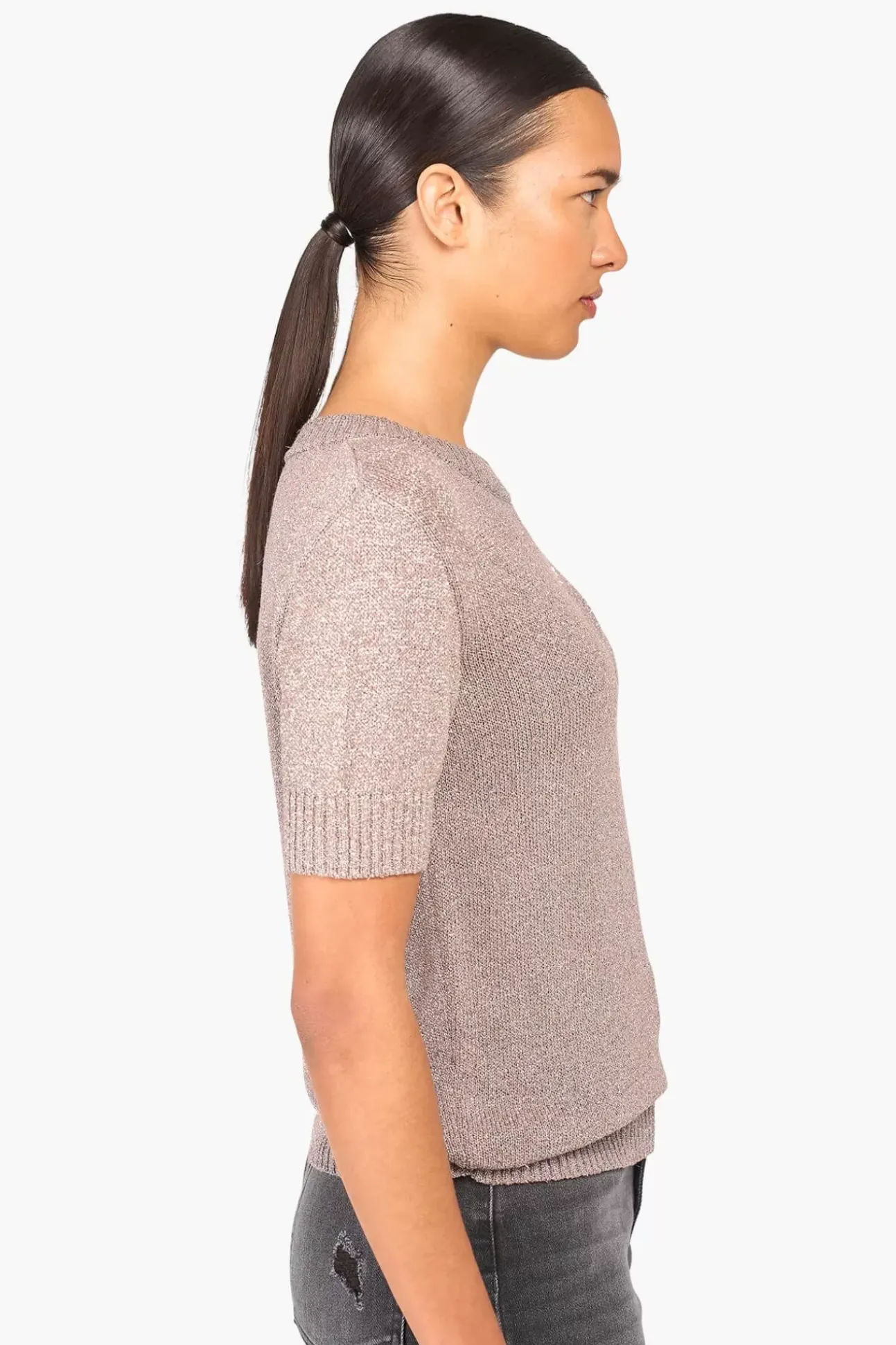 JANICE Sweaters & Truien^Truitje Dames Lurex Tyson Zilver