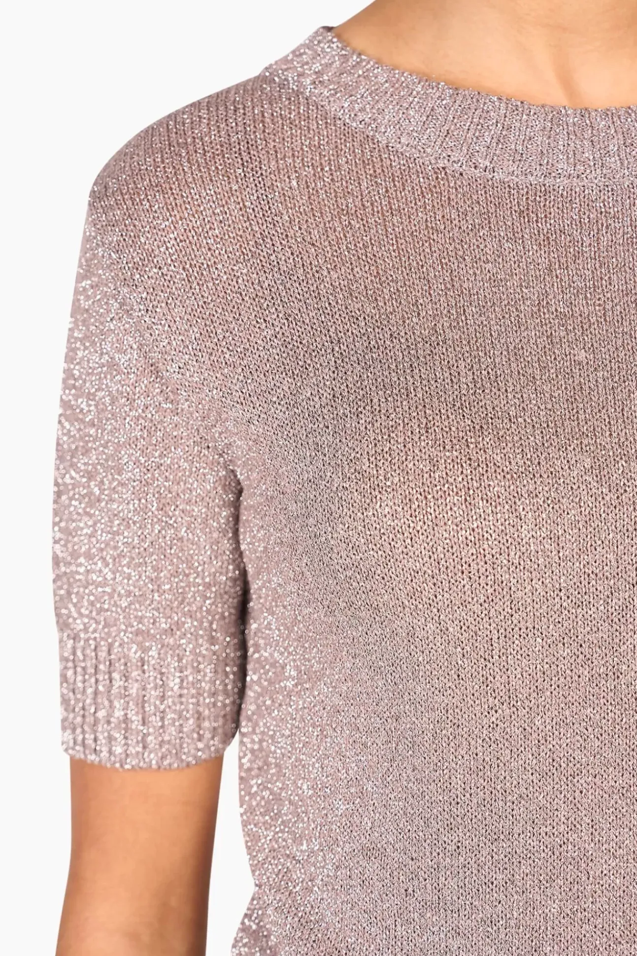 JANICE Sweaters & Truien^Truitje Dames Lurex Tyson Zilver