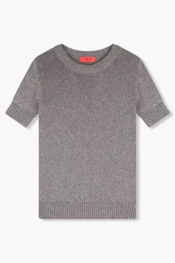 JANICE Sweaters & Truien^Truitje Dames Lurex Tyson Zilver