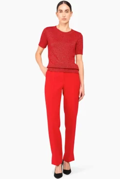 JANICE Sweaters & Truien^Truitje Lurex Tyson Rood