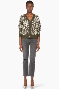 JANICE Vesten^Vest Gebreid Cruz Tijger Print