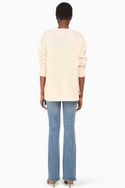 JANICE Sweaters & Truien^Witte Cashmere Dames Trui Brick Off-White
