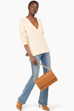 JANICE Sweaters & Truien^Witte Cashmere Dames Trui Brick Off-White