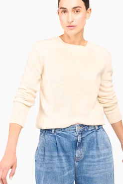 JANICE Sweaters & Truien^Witte Cashmere Dames Trui Brody Off-White