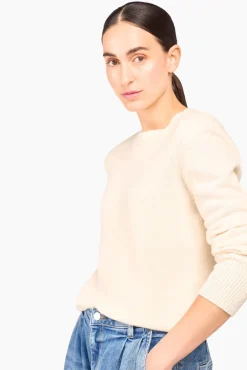 JANICE Sweaters & Truien^Witte Cashmere Dames Trui Brody Off-White