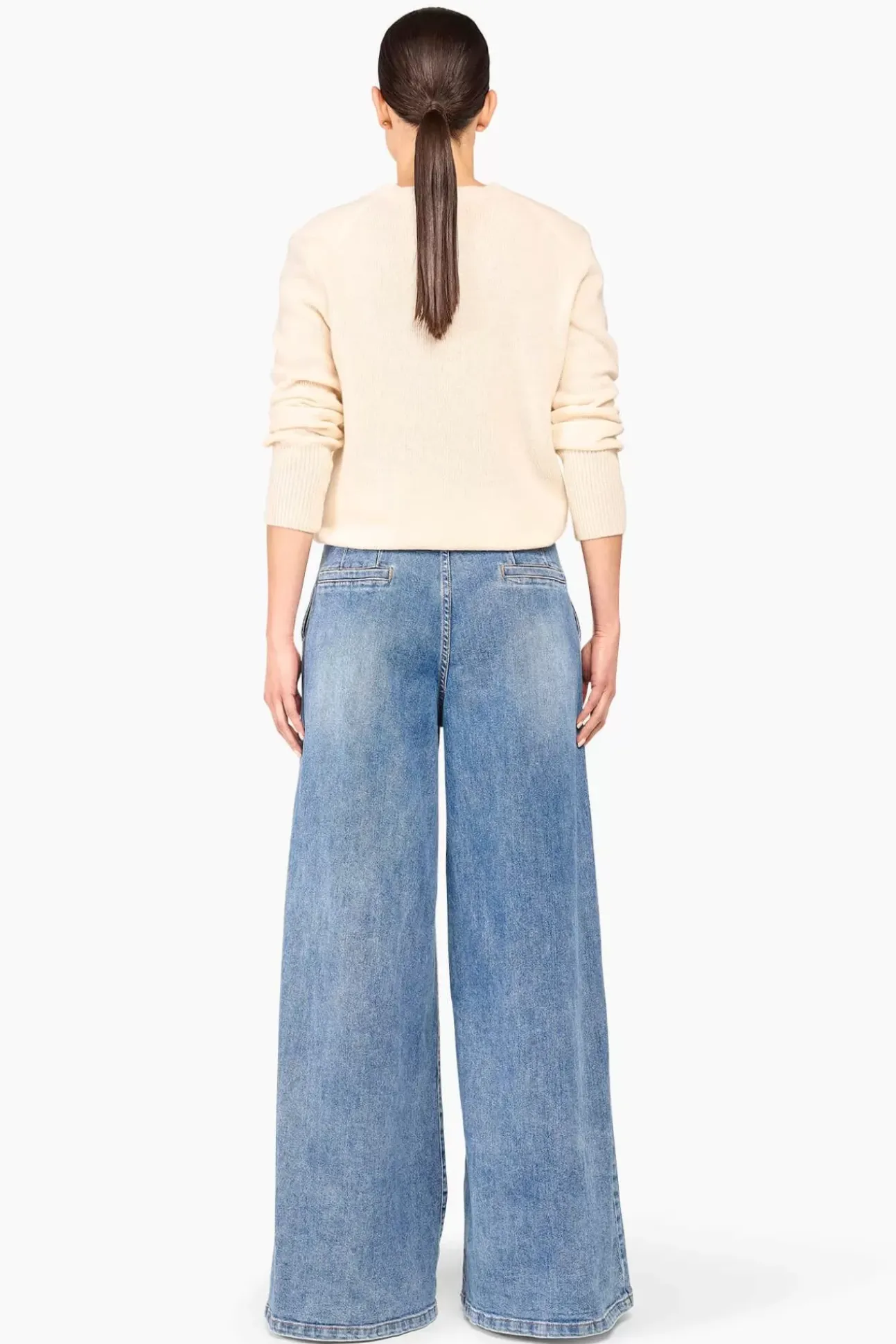 JANICE Sweaters & Truien^Witte Cashmere Dames Trui Brody Off-White