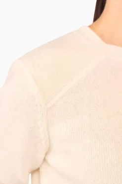 JANICE Sweaters & Truien^Witte Cashmere Dames Trui Brody Off-White
