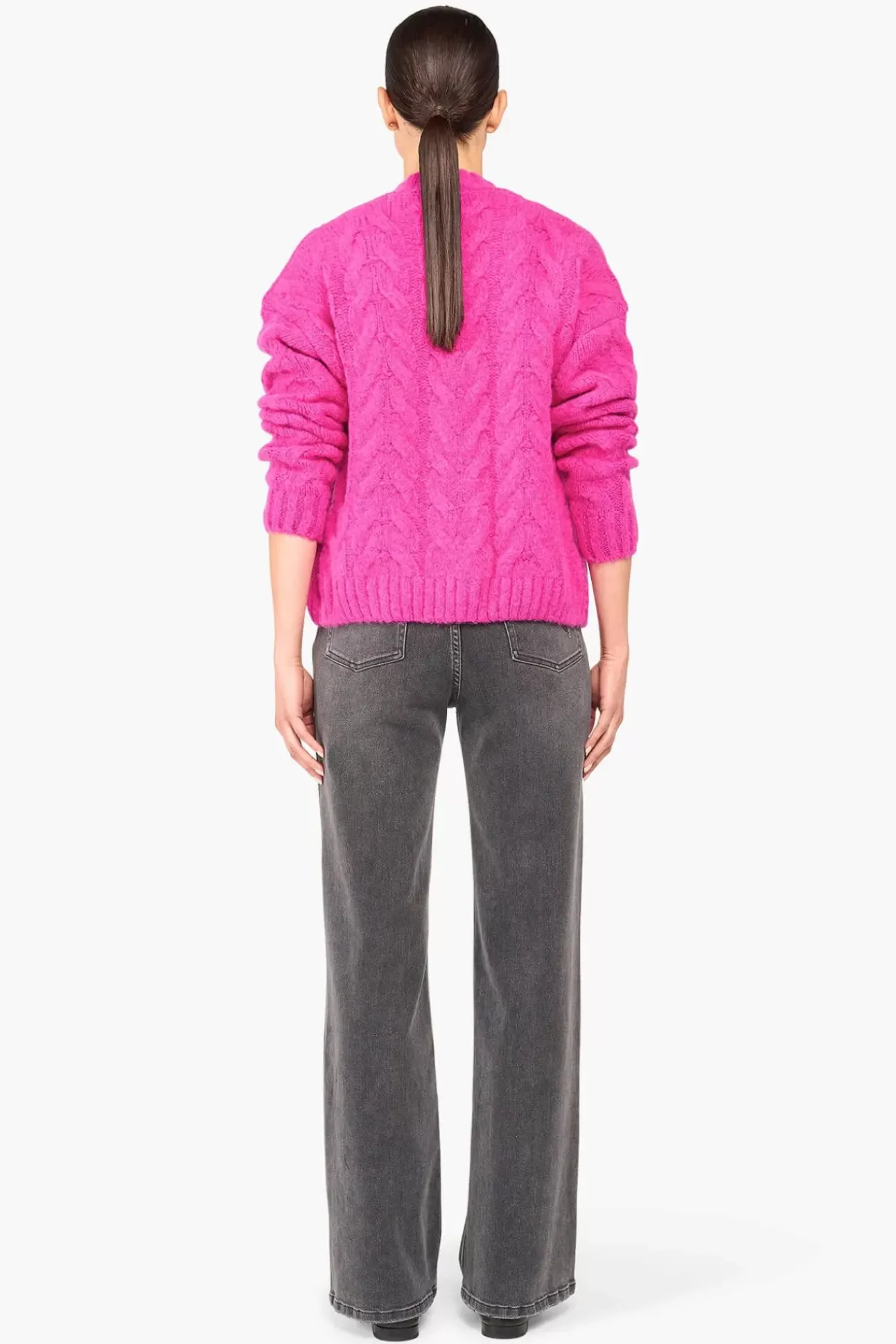 JANICE Vesten^Wollen Vest Dames Brooklyn Roze