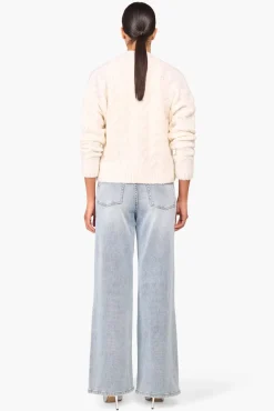 JANICE Vesten^Wollen Vest Gebreid Brooklyn Off White