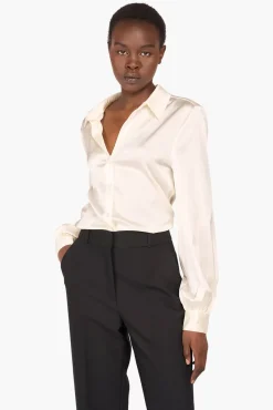 JANICE Blouses^Zijden Blouse Dames Bobby Off White
