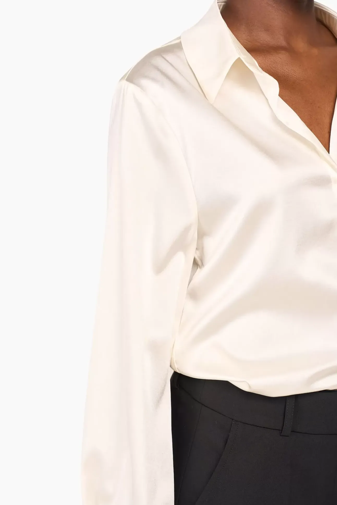JANICE Blouses^Zijden Blouse Dames Bobby Off White