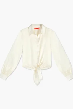 JANICE Blouses^Zijden Blouse Dames Bobby Off White