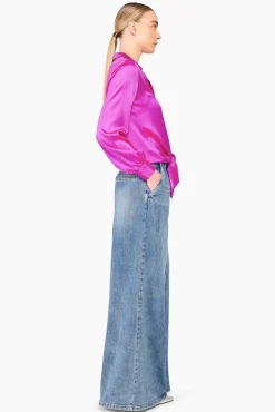 JANICE Blouses^Zijden Blouse Dames Bobby Roze