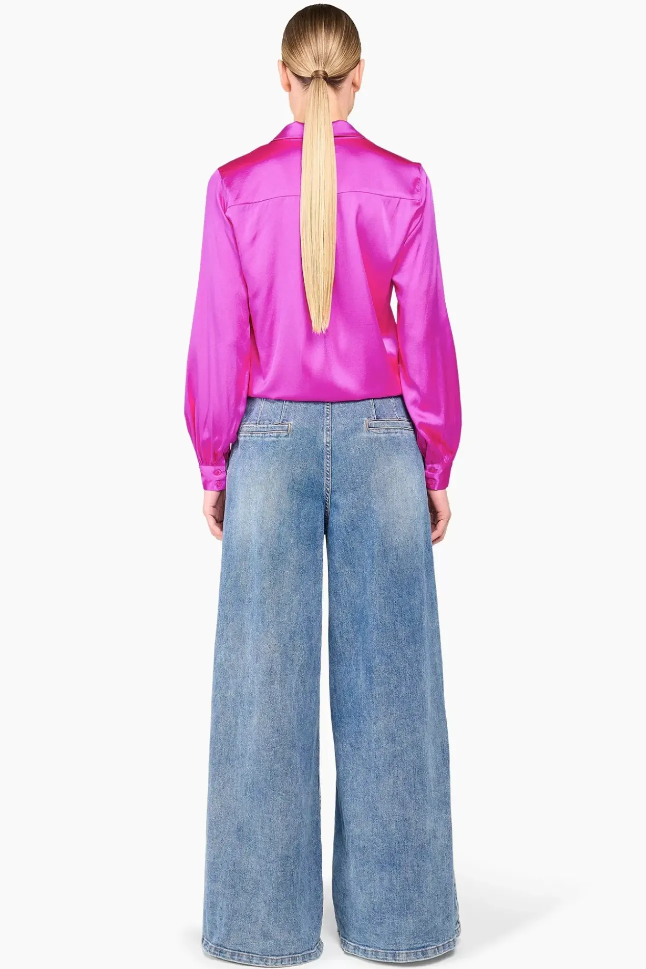 JANICE Blouses^Zijden Blouse Dames Bobby Roze