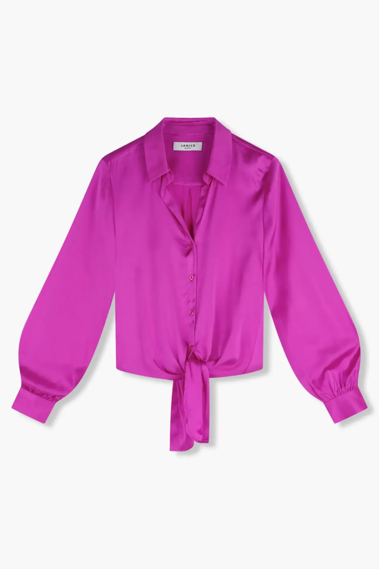 JANICE Blouses^Zijden Blouse Dames Bobby Roze