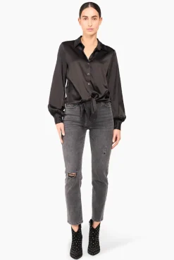JANICE Blouses^Zijden Blouse Dames Bobby Zwart