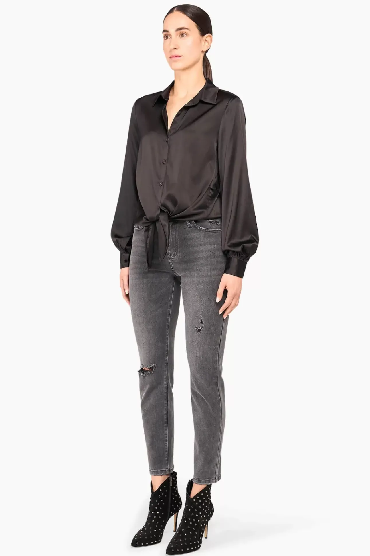 JANICE Blouses^Zijden Blouse Dames Bobby Zwart