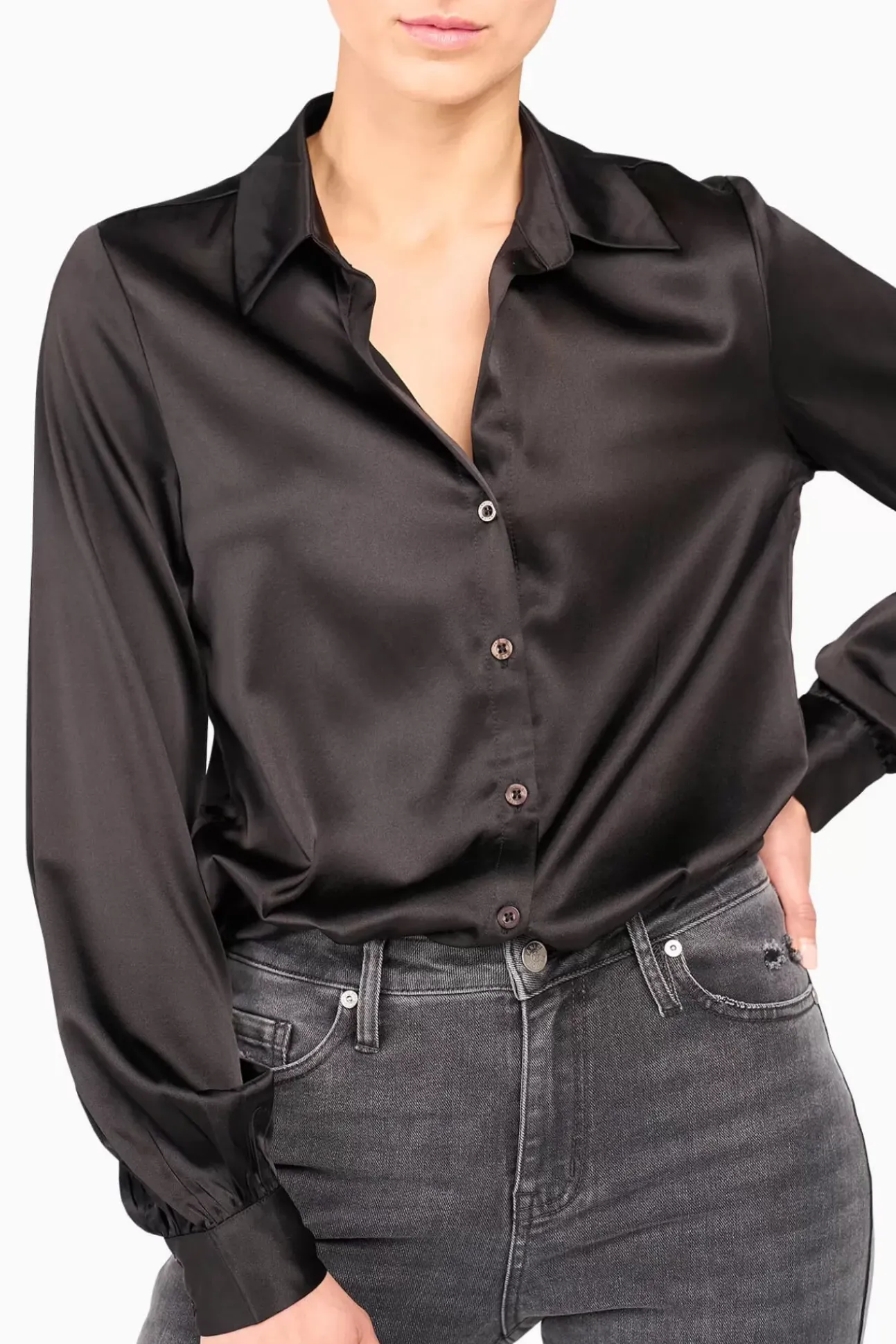 JANICE Blouses^Zijden Blouse Dames Bobby Zwart