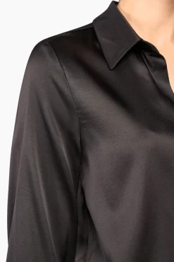JANICE Blouses^Zijden Blouse Dames Bobby Zwart
