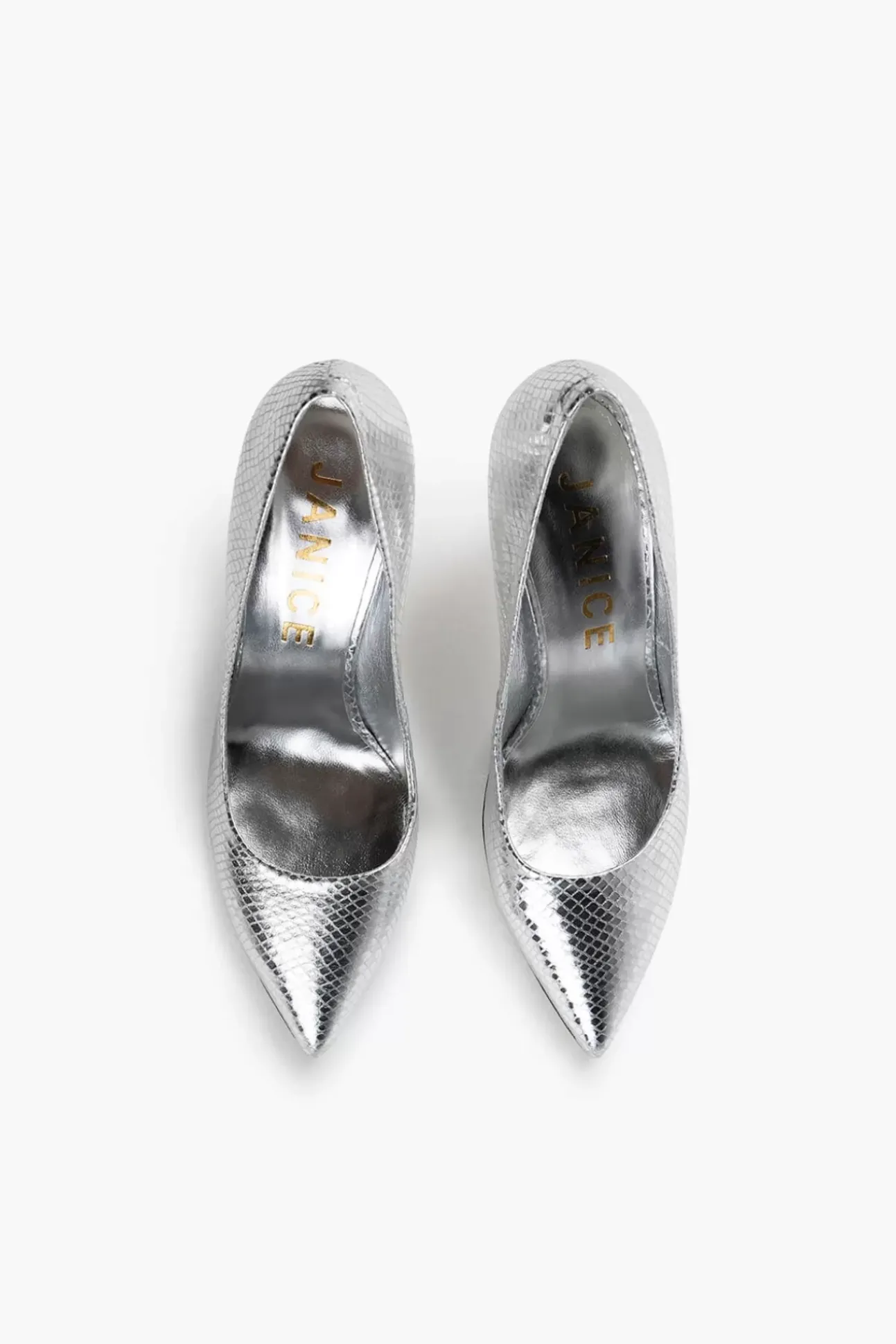 JANICE Pumps^Zilveren Pump Dean Silver