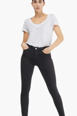 JANICE Denim^Zwarte High Waist Skinny Jeans Rocket Black 001